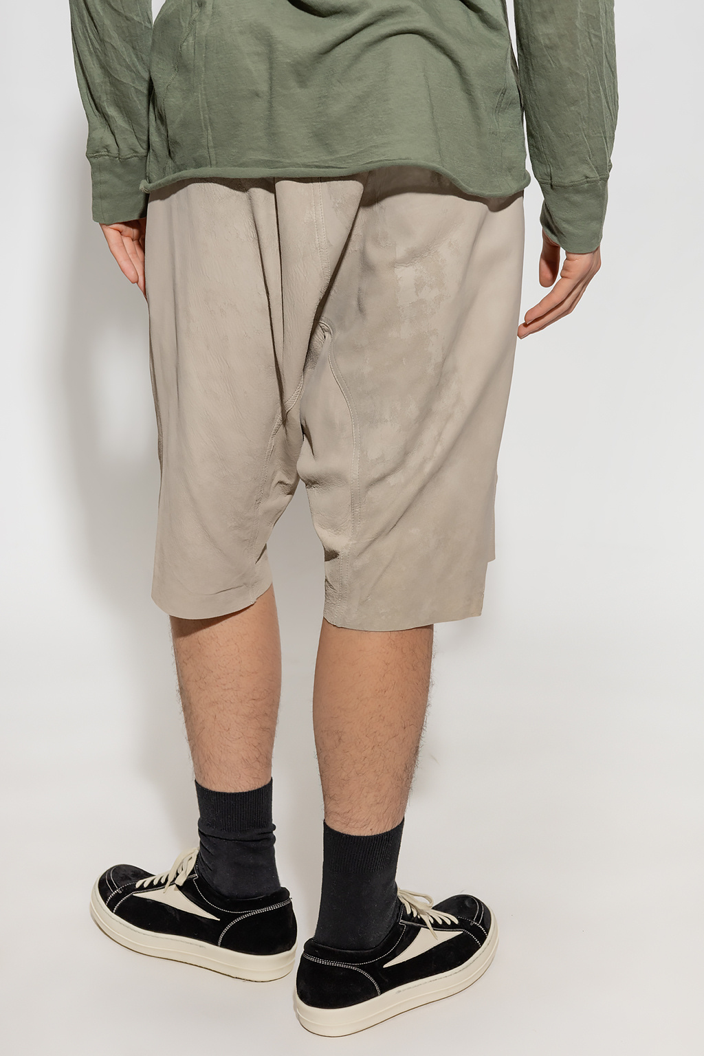 SchaferandweinerShops Japan - Beige Leather shorts Rick
